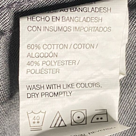 Vanheusen Button Down Shirt Mens Size 18-18 1/2 2XL Slim Fit Classiccore Preppy - Picture 5 of 9